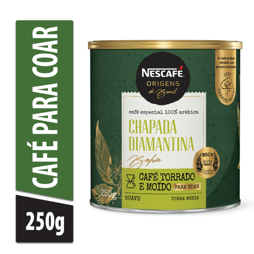 Café Torrado e Móido NESCAFÉ Origens Chapada Diamantina 250g