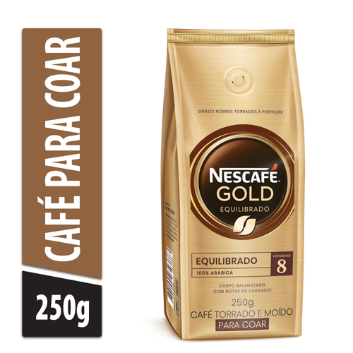 Café Torrado e Moído NESCAFÉ Gold Equilibrado 250g