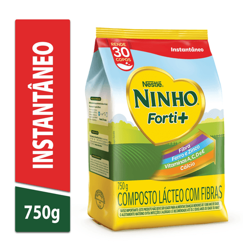 Composto Lácteo NINHO Forti+ Fibras Sachê 750g