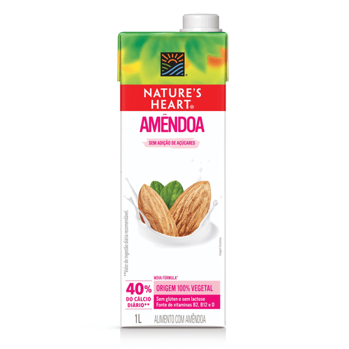 Bebida Vegetal NATURES HEART Amêndoa 1L