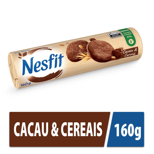 Biscoito NESFIT Cacau e Cereais 160g