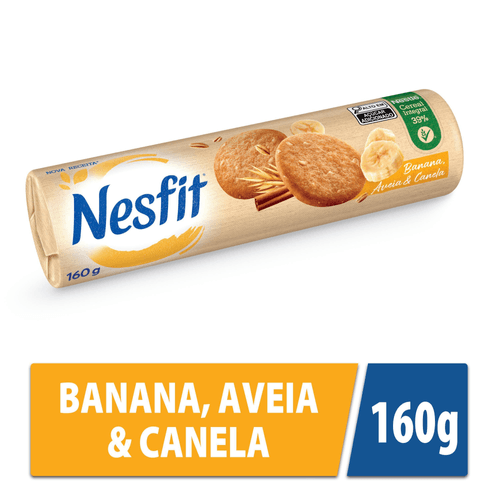 Biscoito NESFIT Banana, Aveia e Canela 160g