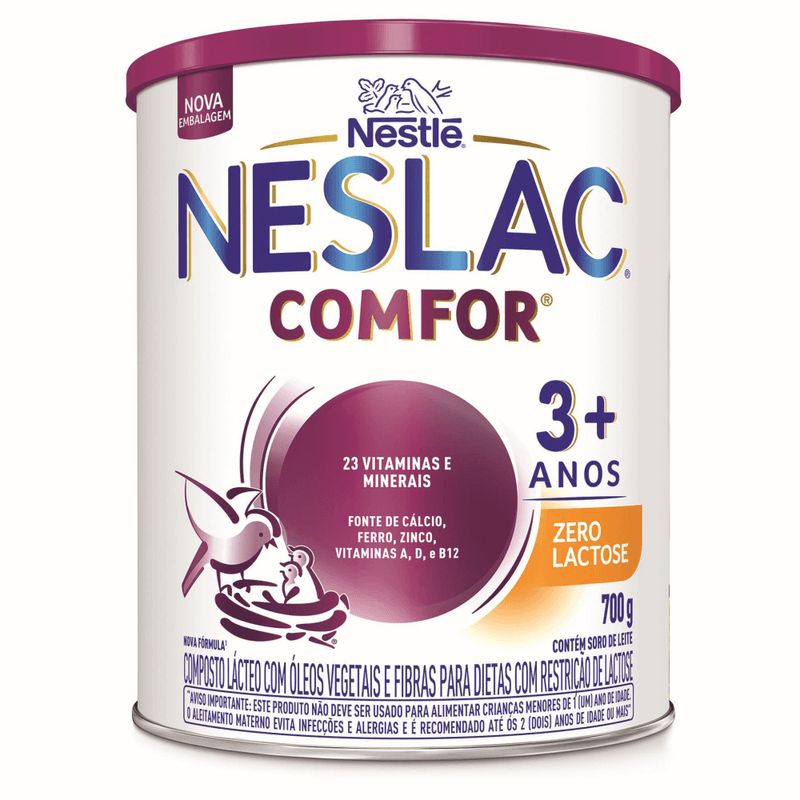 Composto-Lacteo-Neslac-Comfor-Zero-Lactose-700g