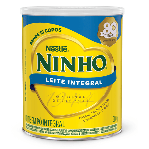 LEITE EM PÓ NINHO INTEGRAL LATA 380g