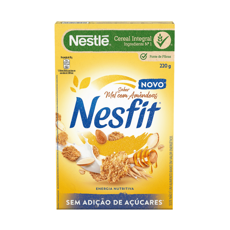 Cereal-Matinal-NESFIT-Mel-com-Amendoas-sem-Adicao-de-Acucares-220g