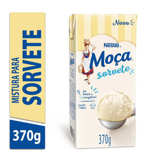 Base para Sorvete MOÇA Sabor Leite Condensado 370g