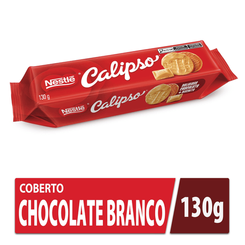 Biscoito CALIPSO Coberto com Chocolate Branco 130g