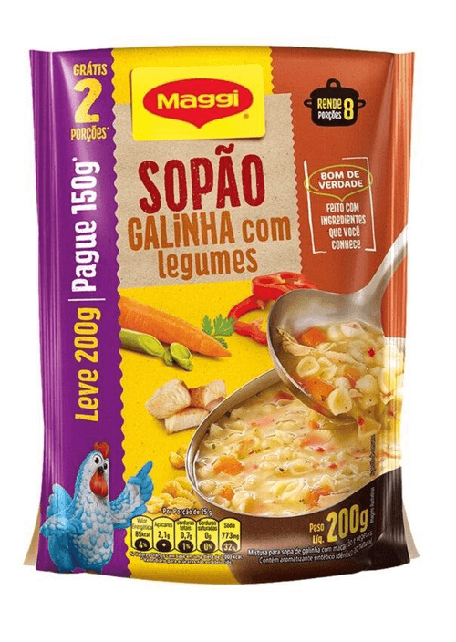 Sopão Maggi® Galinha com Legumes 200g - Leve 200g Pague 150g