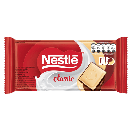 Chocolate NESTLÉ CLASSIC Duo Tablete 80g