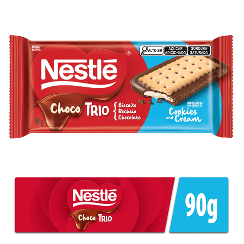 Chocolate Chocotrio NESTLÉ Cookies & Cream 90g