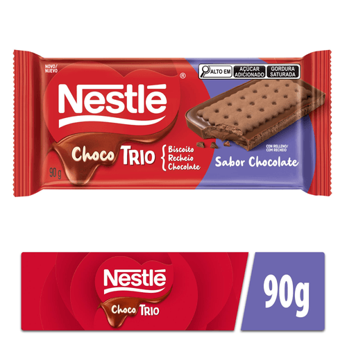 Chocolate Chocotrio NESTLÉ Chocolate 90g