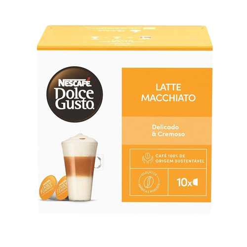 Café em Cápsula NESCAFÉ DOLCEGUSTO Latte Macchiato 10 Cápsulas 112,5g