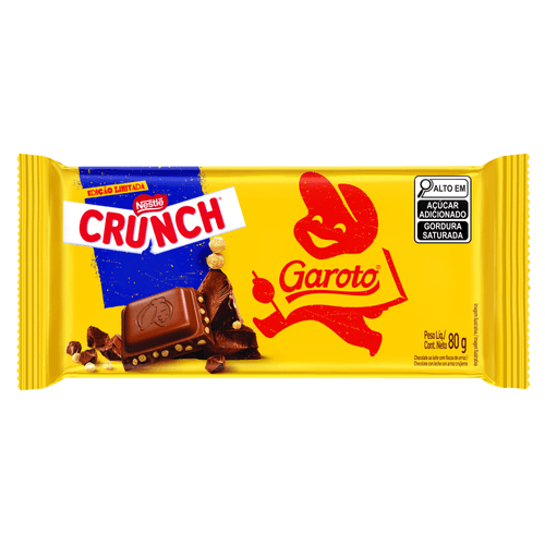 Chocolate Garoto Crunch tablete 80g