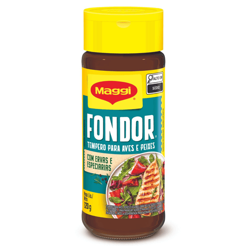 Tempero Fondor MAGGI Aves, Peixes, Legumes e Saladas Vidro 120g