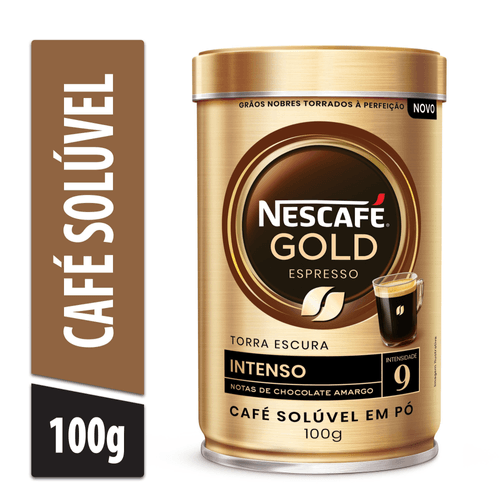 Café NESCAFÉ GOLD ESPRESSO Intensidade 9 Lata 100g