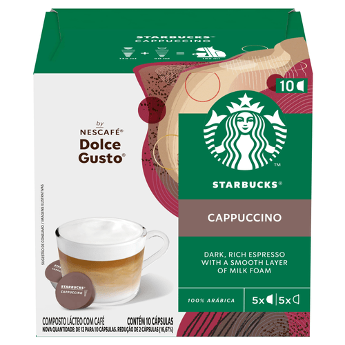 Starbucks®  Cappuccino By Nescafé® Dolce Gusto® - 10 Cápsulas