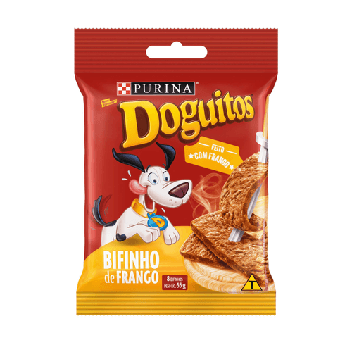 Petisco DOGUITOS Bifinho de Frango Cães Adultos e Filhotes 65g