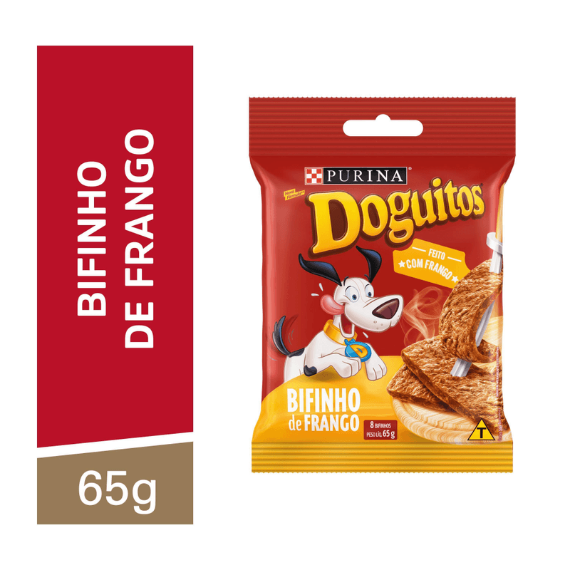 Petisco-DOGUITOS-Bifinho-de-Frango-Caes-Adultos-e-Filhotes-65g