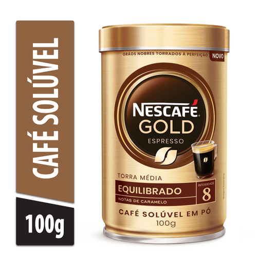 Café NESCAFÉ GOLD ESPRESSO Intensidade 8 Lata 100g