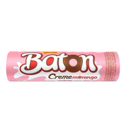 Chocolate GAROTO BATON Recheado Morango 16g