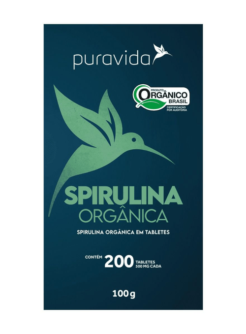 Suplemento alimentar Puravida Spirulina Premium 200 tablets