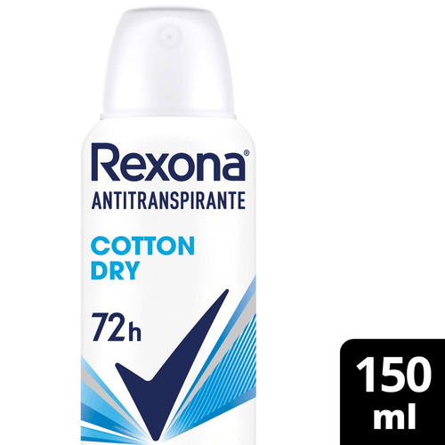 Antitranspirante Rexona Feminino Cotton Dry 150 ml