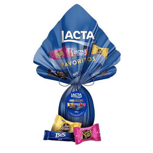 Ovo de Páscoa Lacta Favoritos 560g