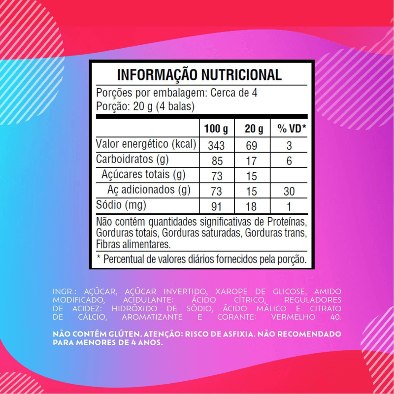 Bala-Macia-Bubbaloo-Morango-Azedinha-825g