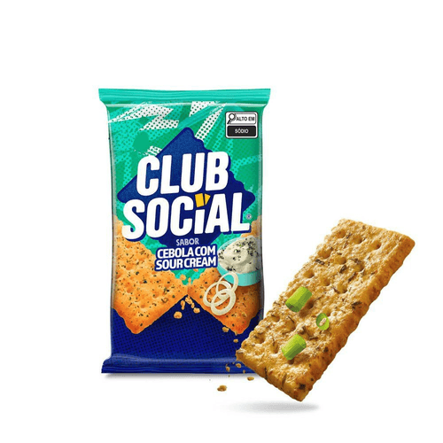 Biscoito Salgado Club Social cebola com sour cream 141g