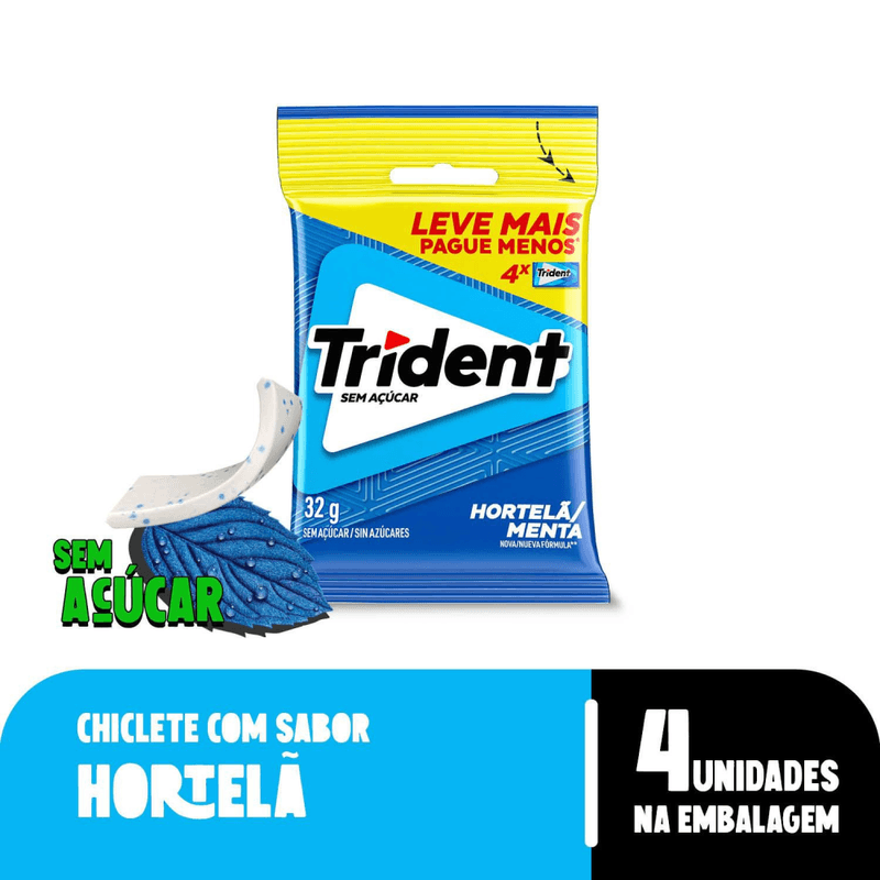 Chiclete-Trident-Hortela-32g---Pacote-Com-4-embalagens