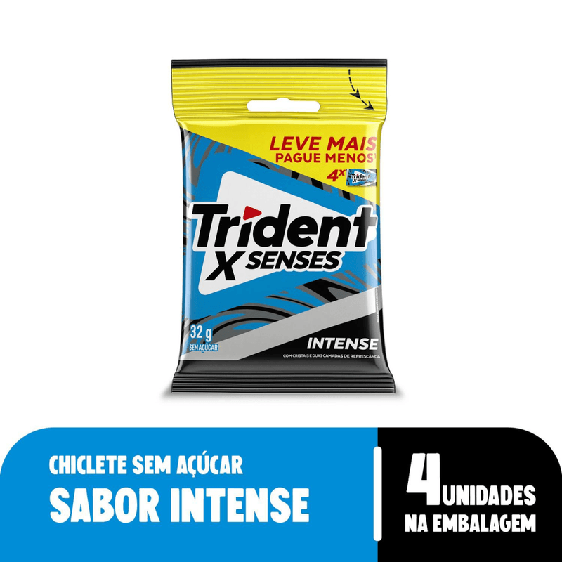 Chiclete-Trident-XSenses-Intense-32g---Pacote-Com-4-embalagens