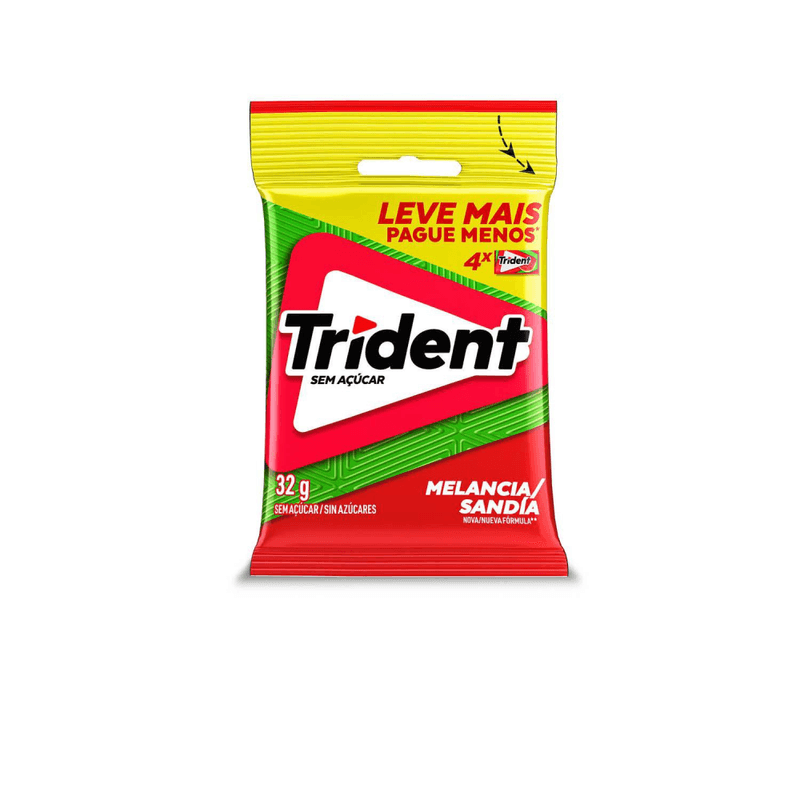 Chiclete-Trident-Melancia-32g---Pacote-Com-4-embalagens