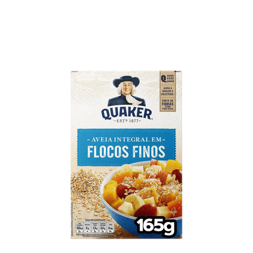 Aveia Em Flocos Finos Quaker Caixa 165G