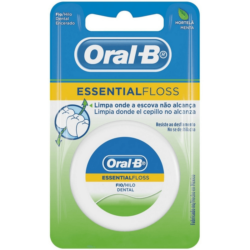 Fio-Dental-Encerado-Menta-Oral-B-Essential-Floss-25m