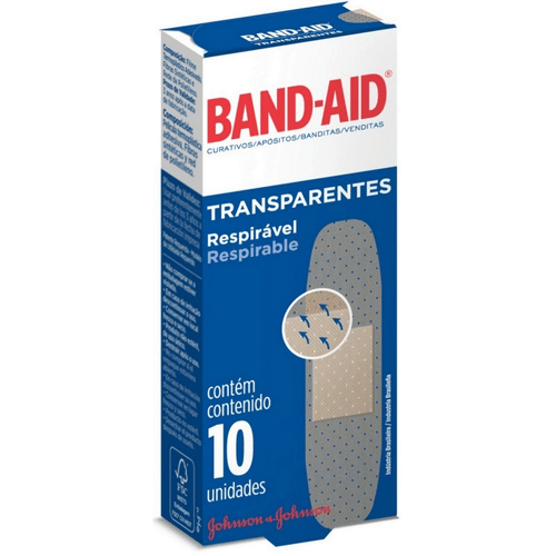 Curativo BAND AID Transparente 10 unidades