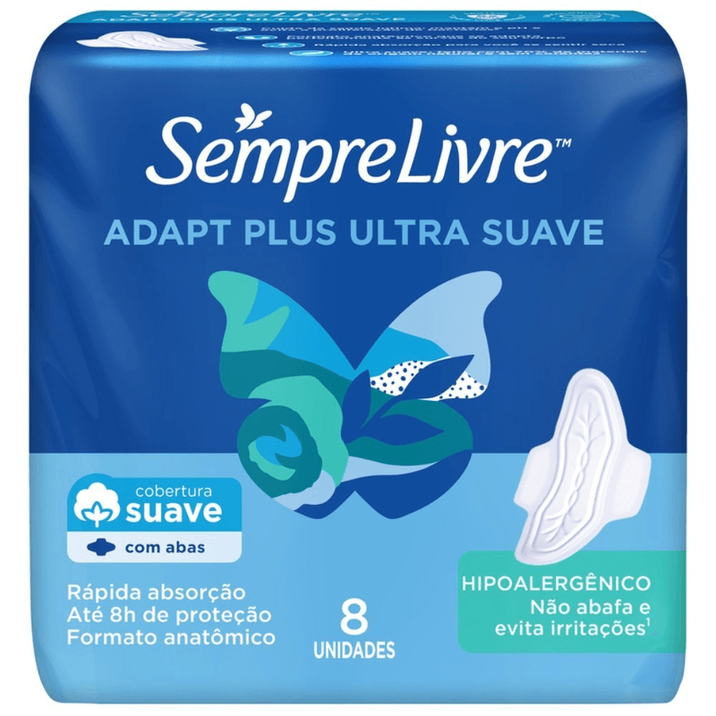 Absorvente-com-Abas-Suave-Sempre-Livre-Adapt-Plus-Pacote-8-Unidades