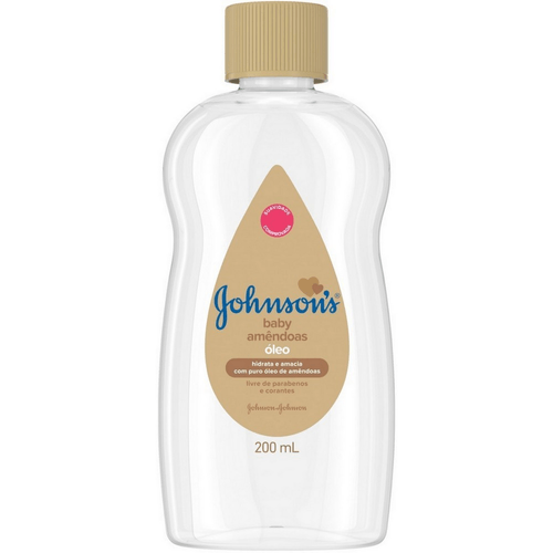 Óleo para Bebê Johnson's Baby Amêndoas Frasco 200ml