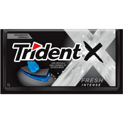 Chiclete Trident XSenses Intense Sem Açúcar 8g - Embalagem com 5 unid.