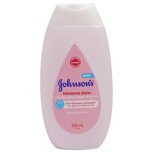 Loção Hidratante Diário Johnson's Baby Frasco 200ml