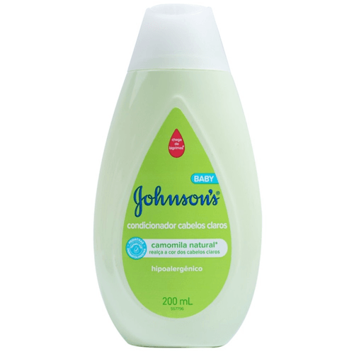 Condicionador Cabelos Claros Camomila Natural Johnson's Baby Frasco 200ml