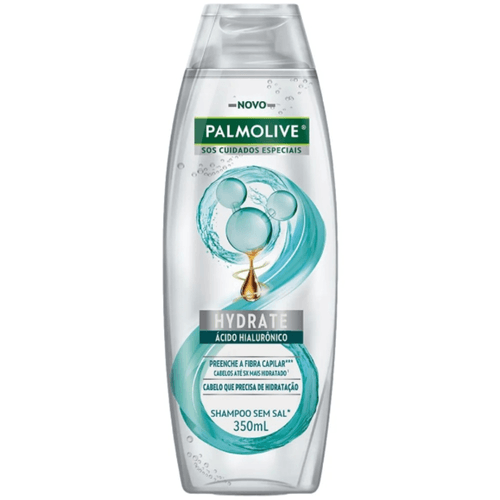 Shampoo Palmolive SOS Cuidados Especiais Hydrate Ácido Hialurônico Frasco 350ml