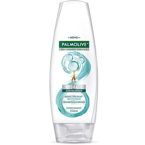Condicionador Palmolive SOS Cuidados Especiais Hydrate Ácido Hialurônico Frasco 350ml