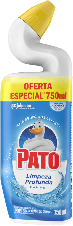 Limpador Sanitário Pato Limpeza Profunda Gel Marine 750ml Oferta Especial