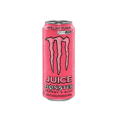 Composto Energético Líquido à Base de Taurina e Cafeína Juice Suco de Frutas Monster Pipeline Punch Lata 473ml