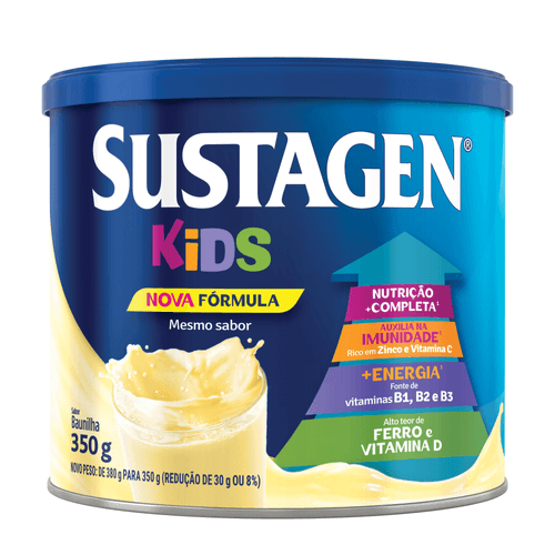 Complemento Alimentar Sustagen Kids Sabor Baunilha - Lata 350g