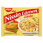 Macarrao-Instantaneo-Lamen-com-Tempero-de-Galinha-Nissin-Miojo-Pacote-85g-Sendo-80g-de-Macarrao-e-5g-de-Tempero