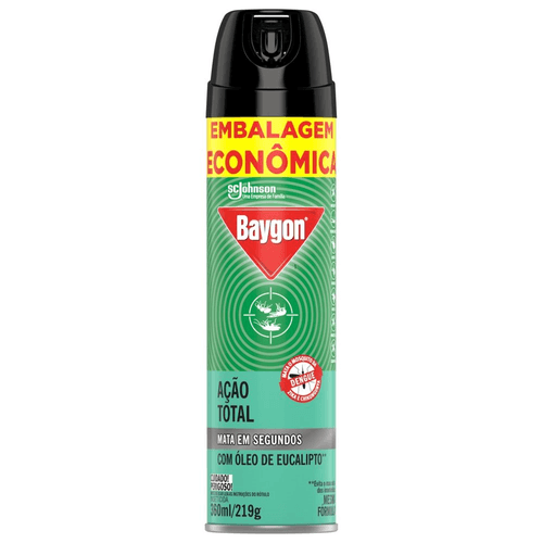 Inseticida Aerossol Baygon Ação Total Eucalipto 360ml