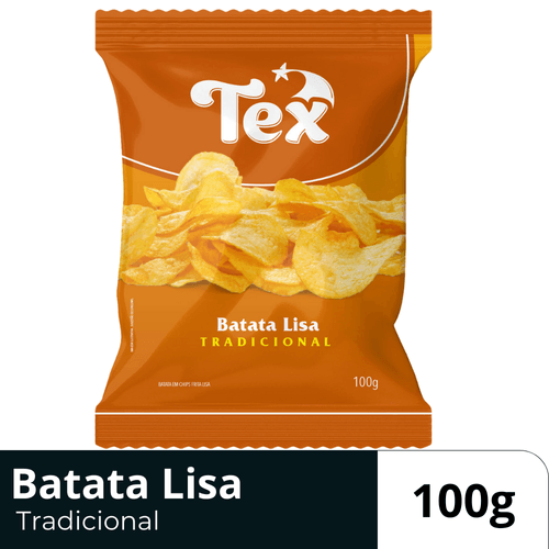 Batata Frita Lisa Chips Tradicional Tex Pacote 100g