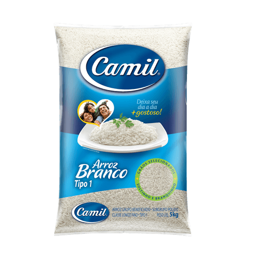 Arroz Branco Fino Camil Tipo 1 5kg