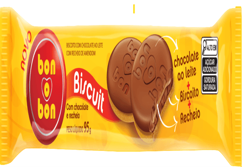 Biscoito Bonobon Biscuit Chocolate ao leite com Amendoim 95g